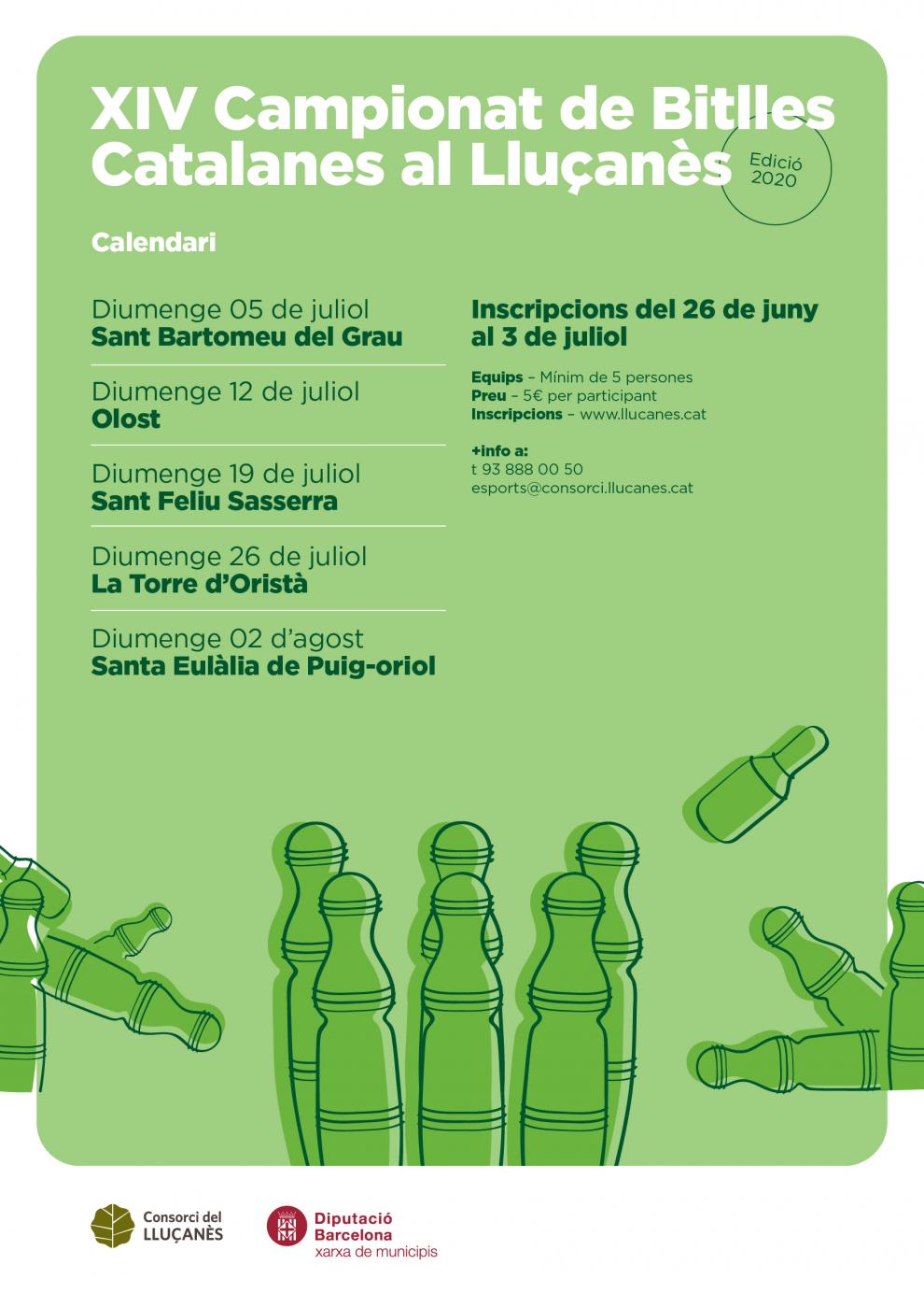 Jornada del XIV Campionat de bitlles catalanes a Olost

